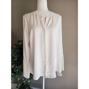 Worthington Top Sheer Cream Sz L